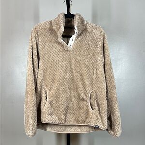 Eddie Bauer Tan Textured Sweatshirt